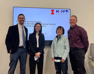 Faculty group with Yang Hu for her doctoral defense